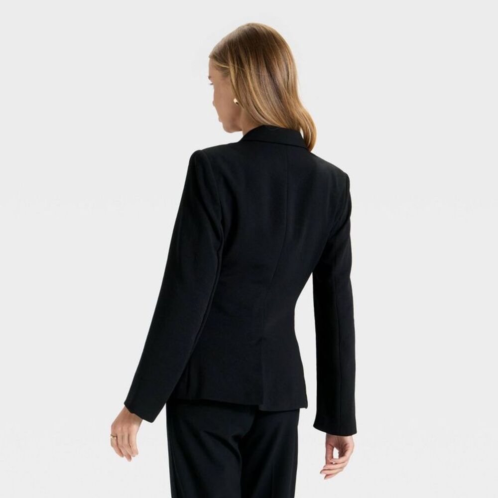 a new day Black Single-Button Blazer - Picture 2 of 3